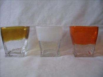 color glass tumbler