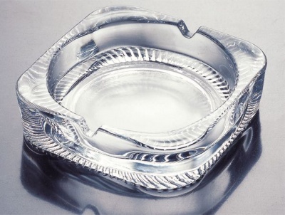 Glass ashtray