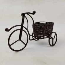 Creative Home Table Decoration Iron Tricycle Model Rickshaw Metal Crafts