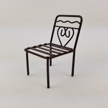 custom metal craft 3D iron chair model for office household decoration gift
