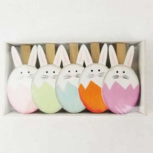 wholesale easter bunny wooden paper clip clothespins