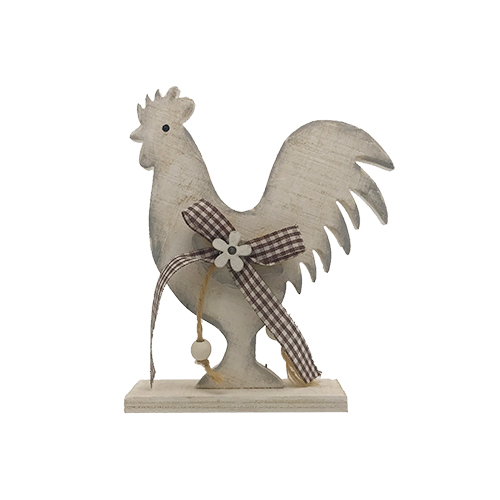 Wooden Rooster Decoration